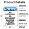 Signmission No Loitering No Overnight Parking OSHA Notice Sign, Plastic, 10in W x 14in L, 2PK OS-2PACK-NS-P-1014-V-14695 - alternate 3
